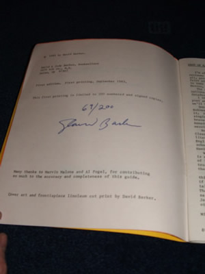 Bukowski:Bibliographic Price Guide by David Barker