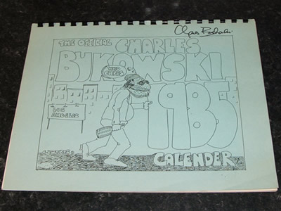 "Official Black Sparrow" 1985 Calendar Signed